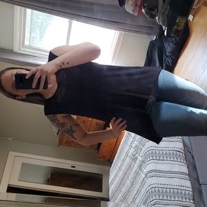 Black Sleeveless Tunic